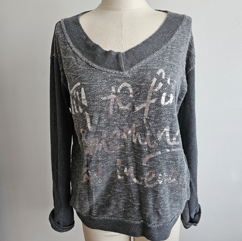 One Size Gray Women's Sweater